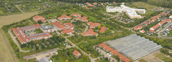 Luftbild des Kolping-Berufbildungswerks in Hettstedt