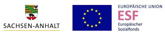 Logo des Landes Sachsen-Anhalt und des Europäischen Sozialfonds