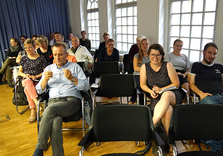 Teilnehmer des Transferworkshops „Abgehängte Regionen“ im im Leibniz‐Institut für Wirtschaftsforschung Halle