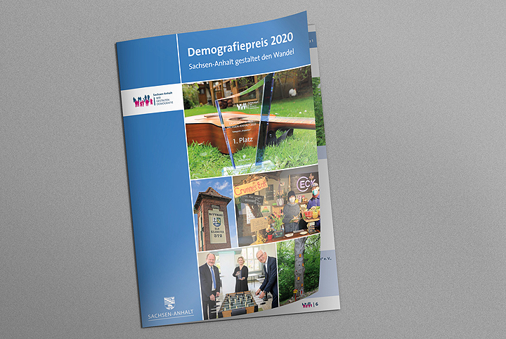 Titelbild der Broschüre Demografiepreis 2020 - Sachsen-Anhalt gestaltet den Wandel