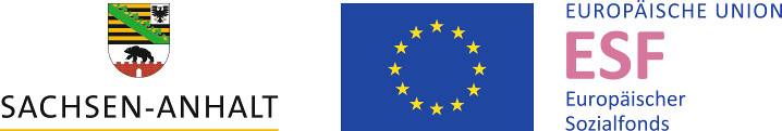 Logos Sachsen-Anhalt und Europäischer Solzialfonds