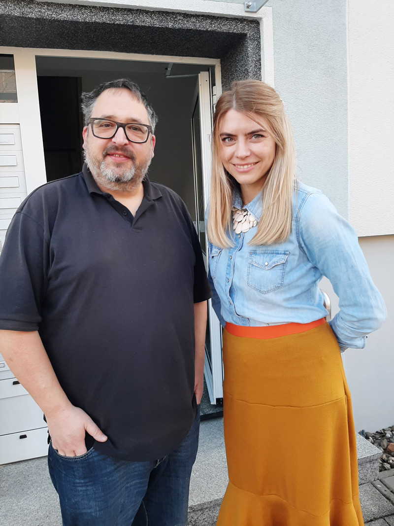 Projektmitarbeiter der Hochschule Harz: Thomas Schatz und Julia Bruns